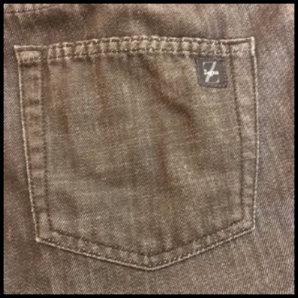 Zegna Made In Italy Brown Classic Fit Regular Rise Mens Jeans Size 33 - Picture 7 of 16
